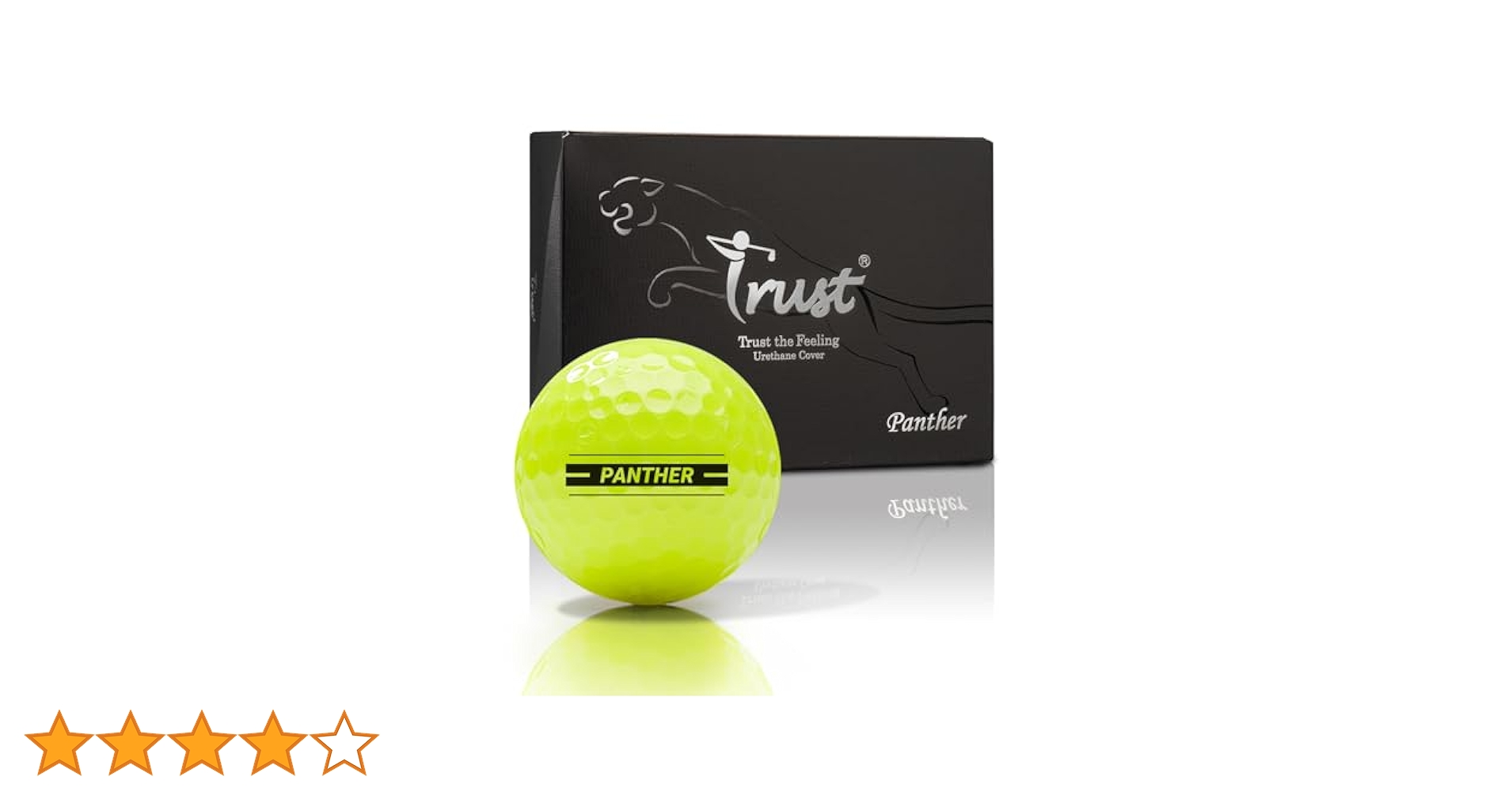 TrustトラストゴルフボールPanther(パンサー)ウレタンカバーソフト打感 Trust Panther (パンサー) ウレタンカバー ソフト打感『お得な4